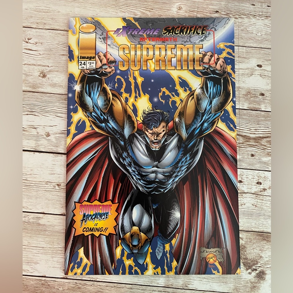 Vintage 1995 Supreme #24, published by Image Comics Comic Book